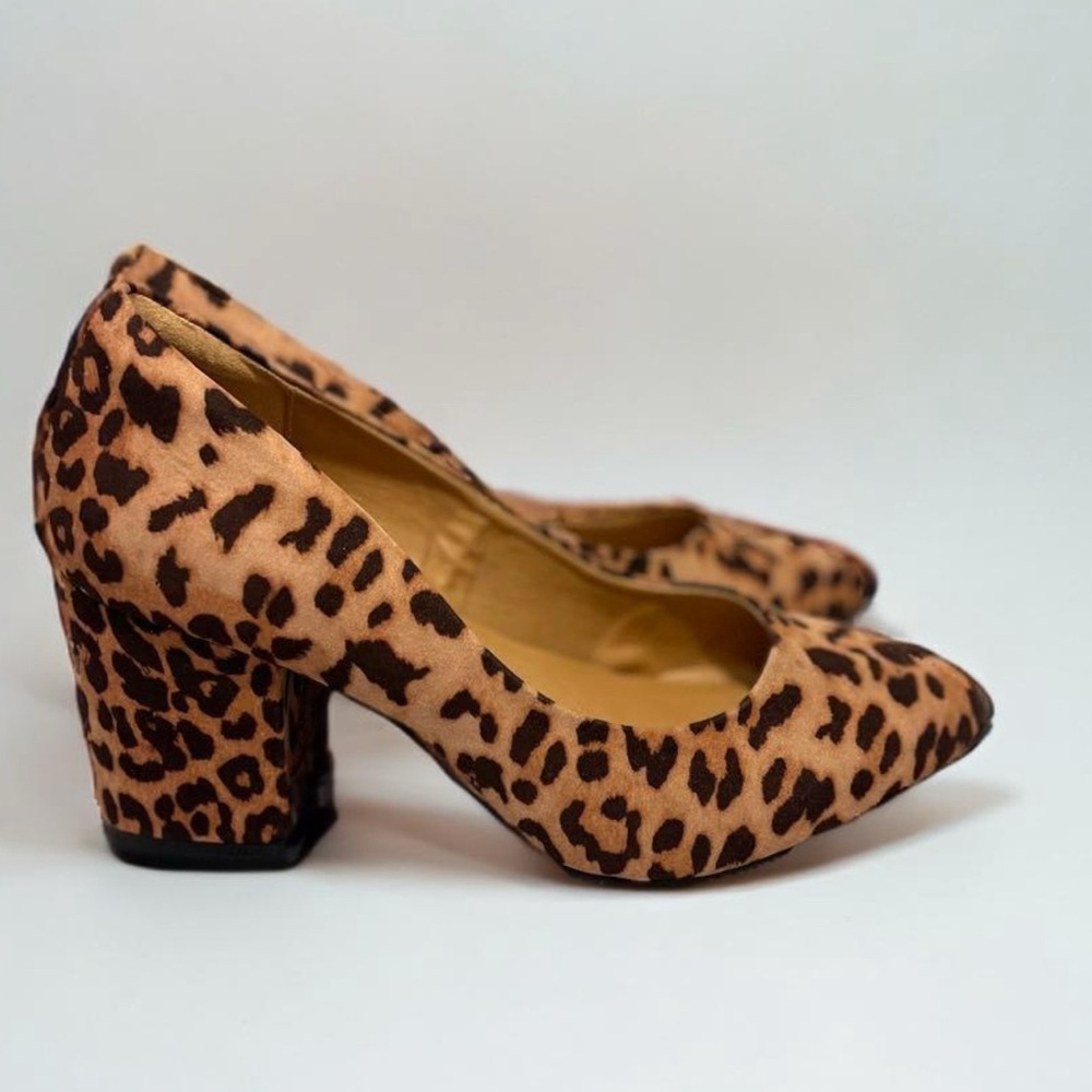 Pointed Toe Block Heel Pump